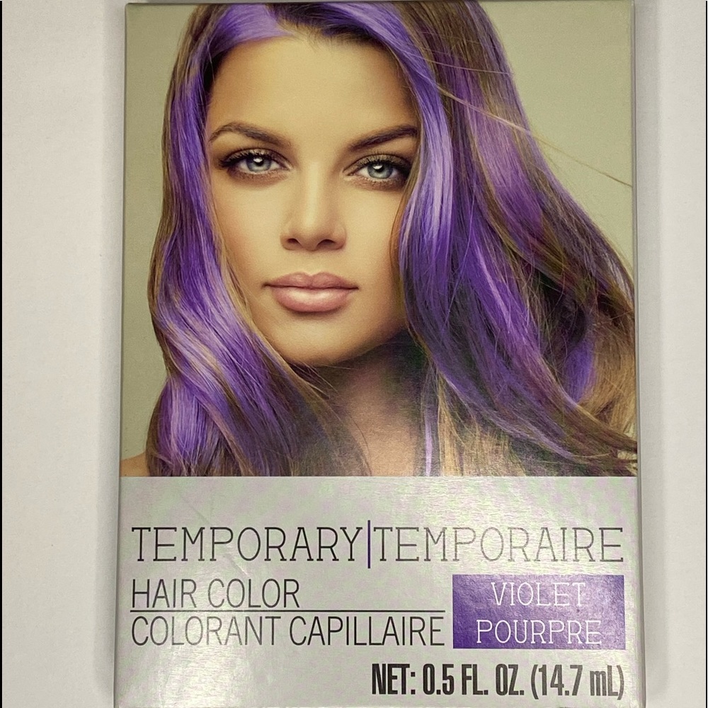 Temporary purple hair color